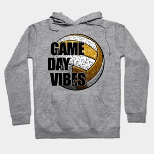 Bleached Volleyball Game Day Vibes Volleyball Mom Leopard Hoodie